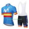 Combinaison Cycliste + Cuissard à Bretelles 2020 Movistar Team N003